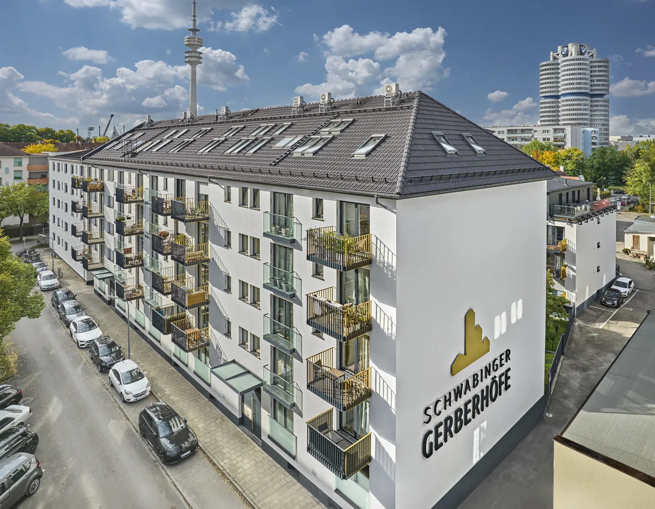 Schwabinger Gerberhoefe Exterior Sailerstrasse Luftbild