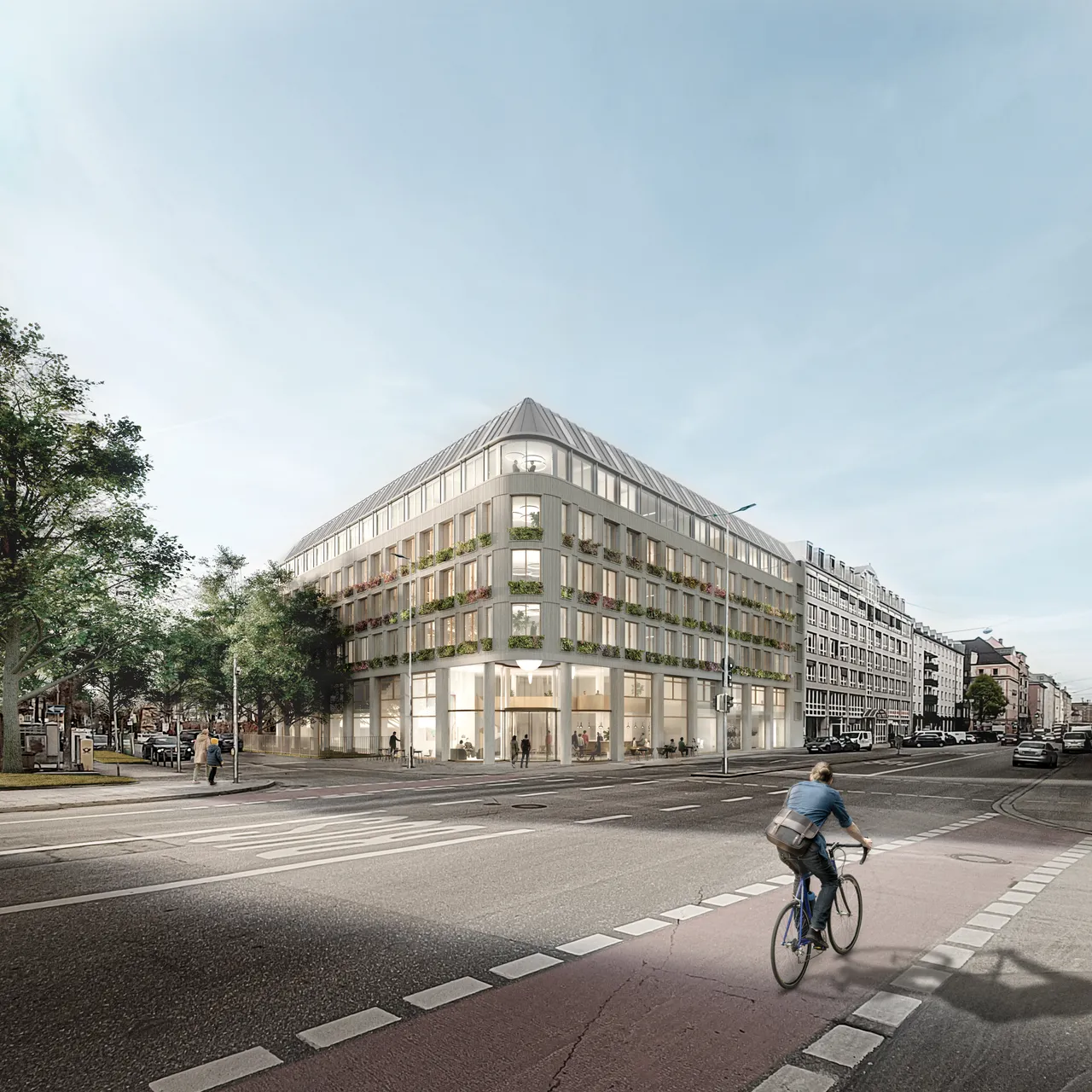 Bürogebäude an der Pettenkoferstraße 34/Paul-Heyse-Straße 38 in München