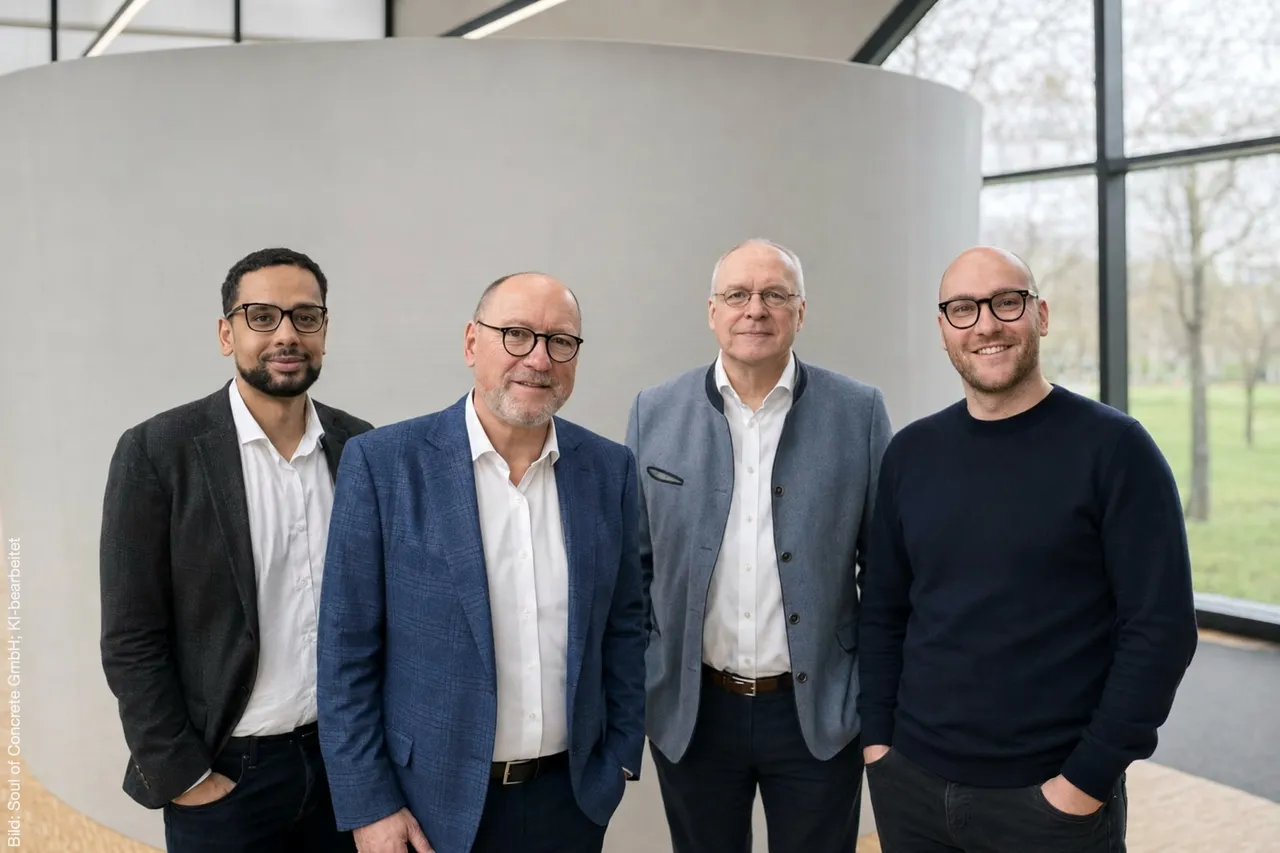 Soul of Contrete-Team v.l.n.r :  Alexander Schumann,Klaus Raps, Manfred Curbach, Ludwig Raps.