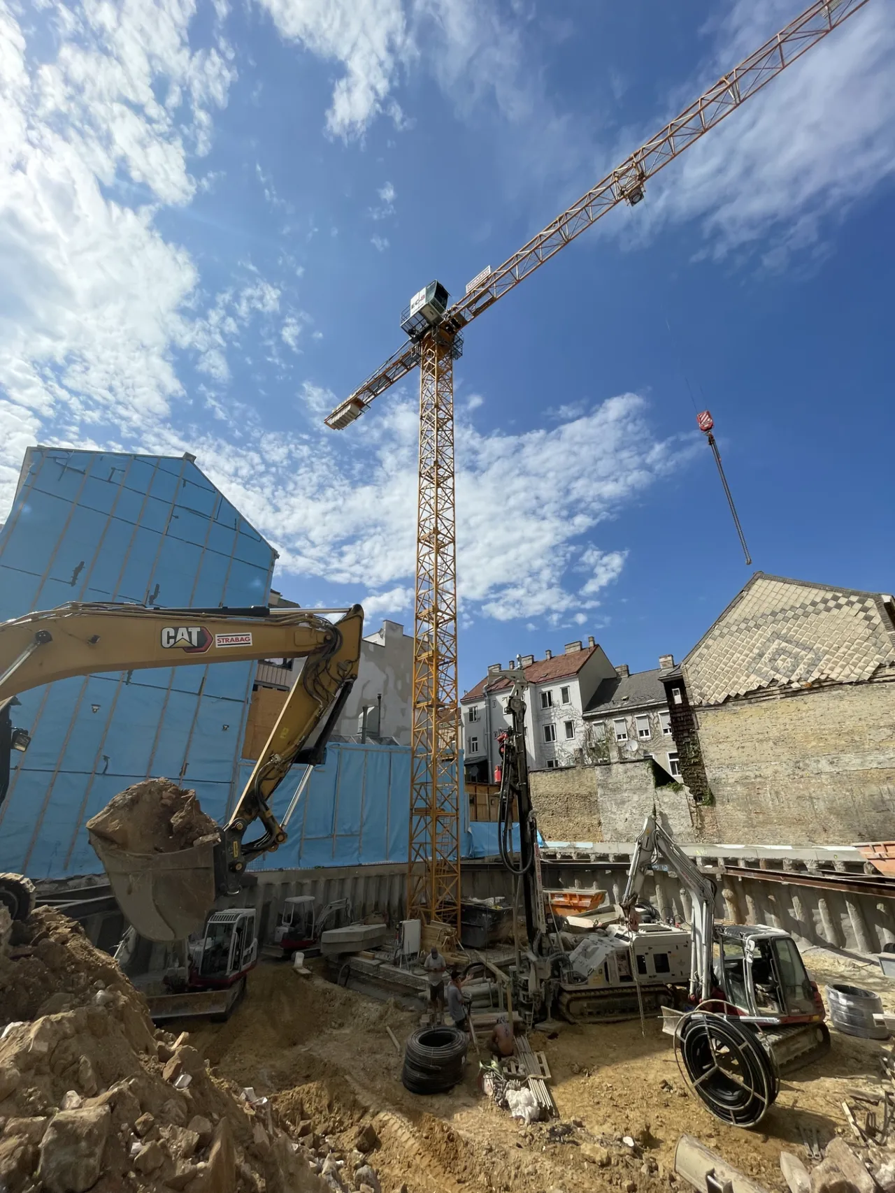 Die Bauarbeiten in der Odoakergasse 25 schreiten zügig voran