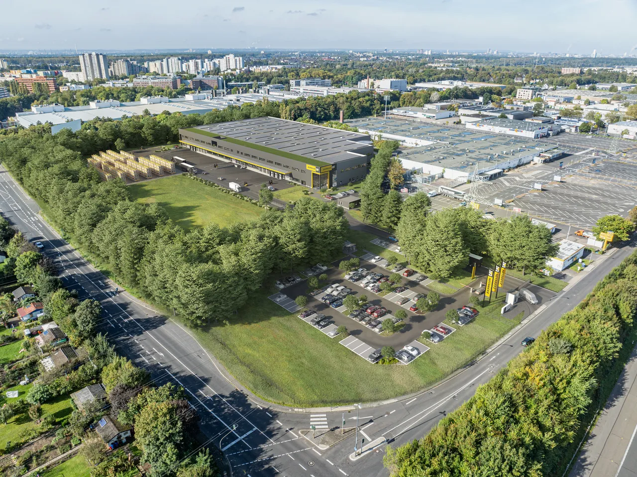 AYKA ParX und Zeppelin Baumaschinen feiern Grundsteinlegung in Köln