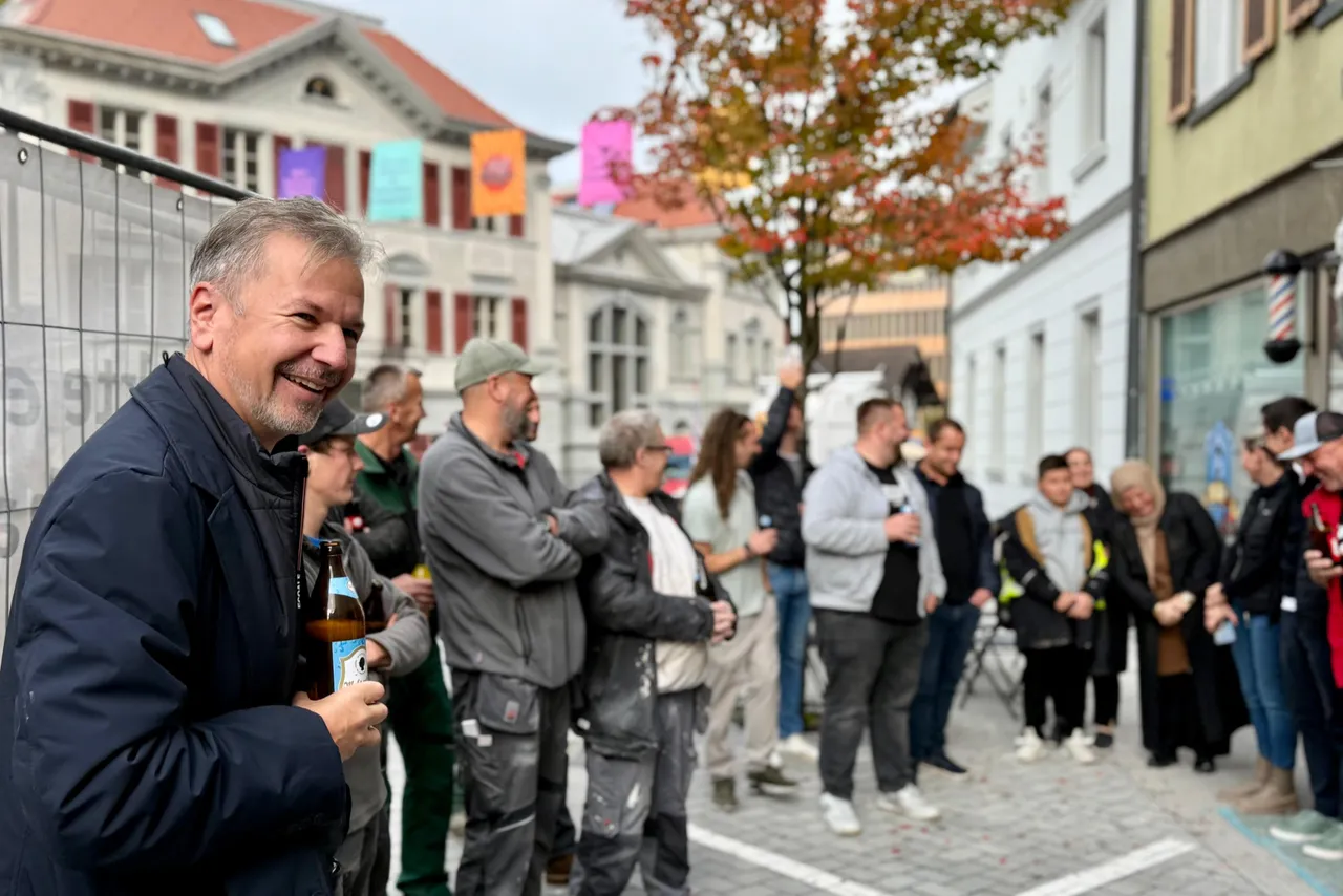 Firstfeier in der Hohenemser Marktstraße