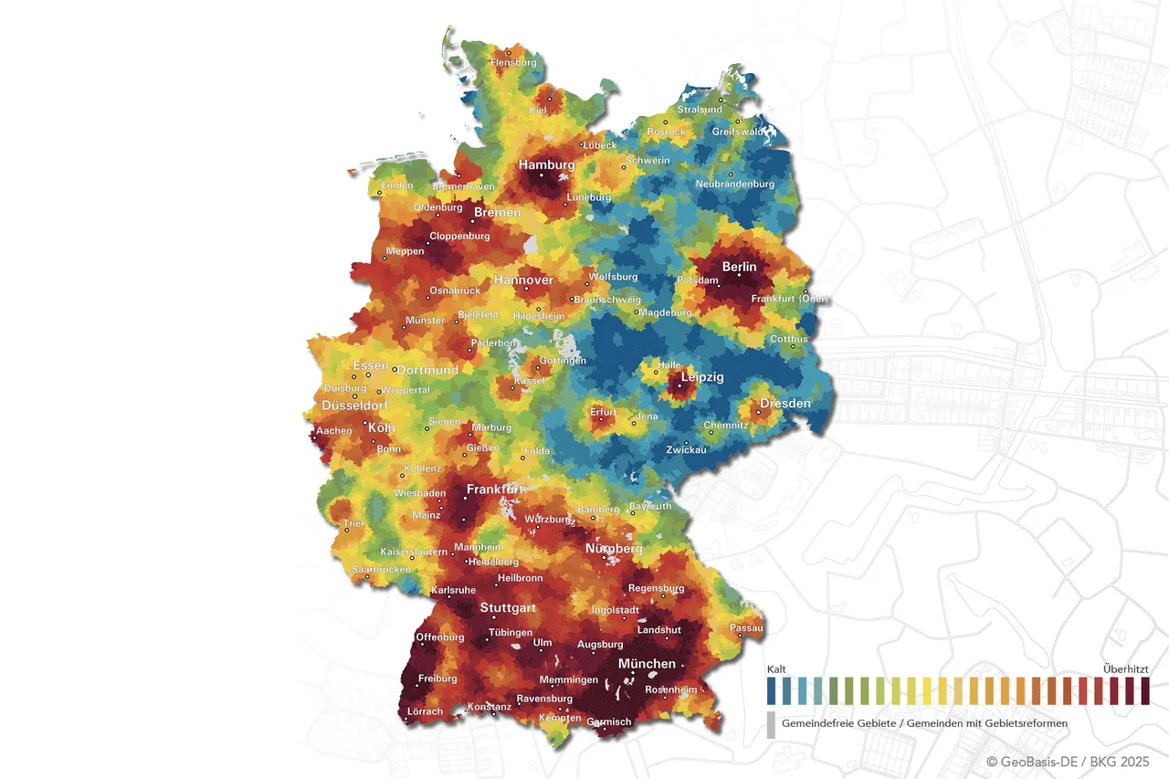 "Wohnwetterkarte" 2025 von BPD und bulwiengesa zeigt Trendwende