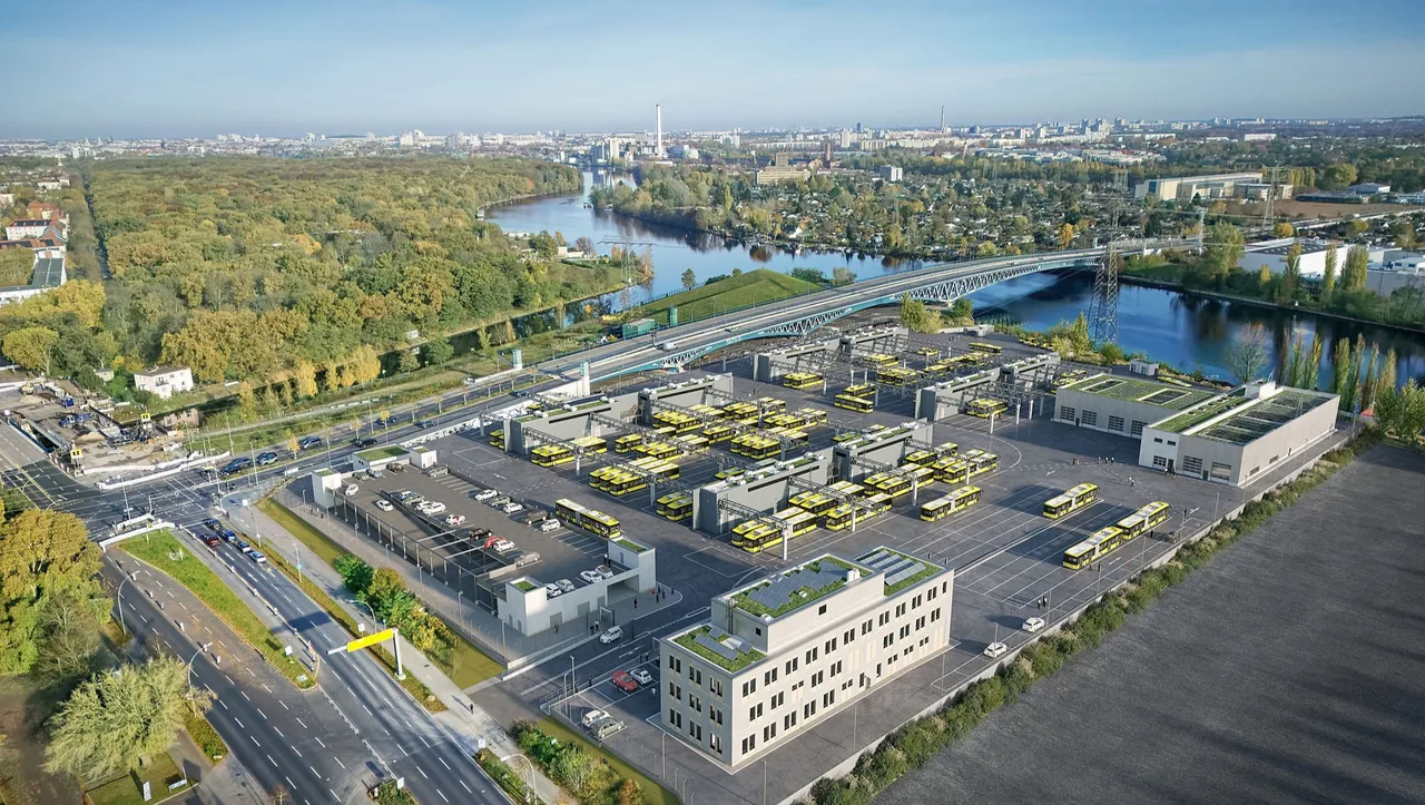Ab 2027 werden auf dem neuen BVG-Betriebshof für Elektrobusse rund 200 Elektrobusse geladen und gewartet