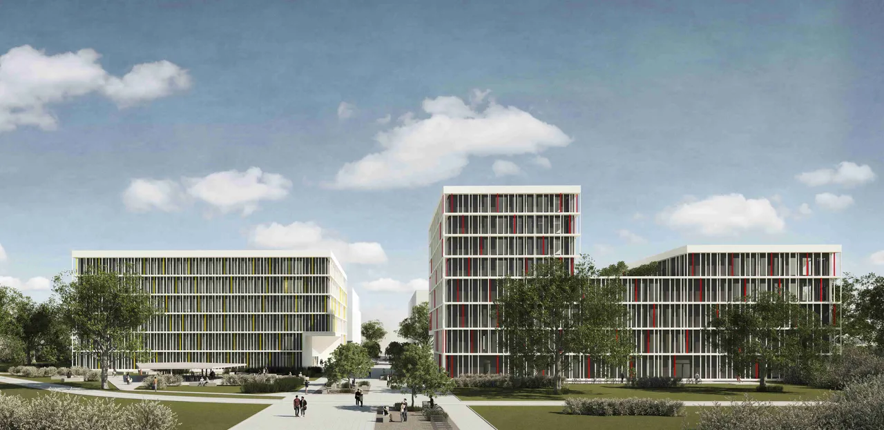 Auf rund 78.000 Quadratmetern entsteht ein hochmoderner Platz für Mediziner von morgen – ein Ort, an dem innovative Forschung, praxisnahe Lehre und zukunftsweisende medizinische Versorgung Hand in Hand gehen