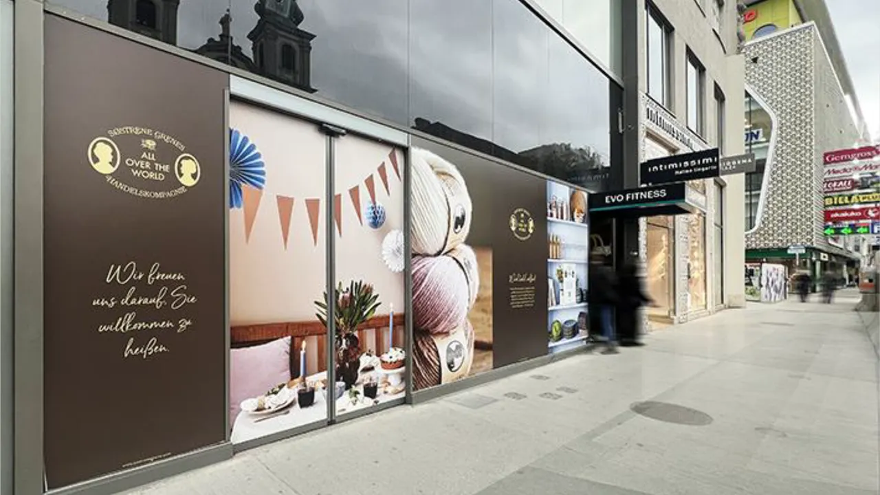 Ansicht des Geschäftshauses Mariahilfer Straße 52 in Wien, das bald einen neuen Søstrene Grene-Store 
beherbergen wird