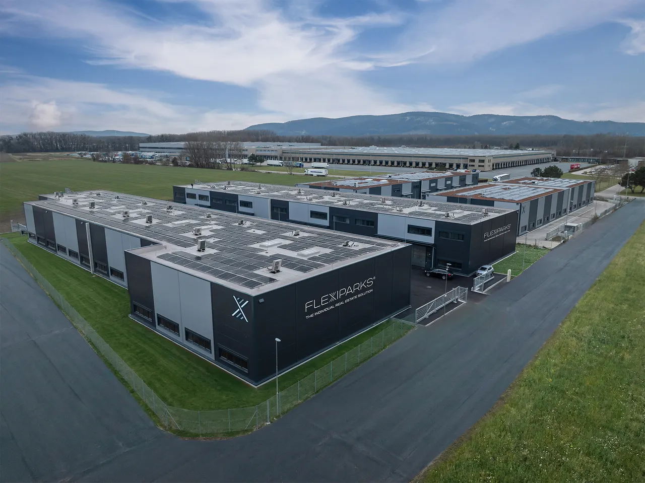 Flexiparks 2 Wien Dronenansicht