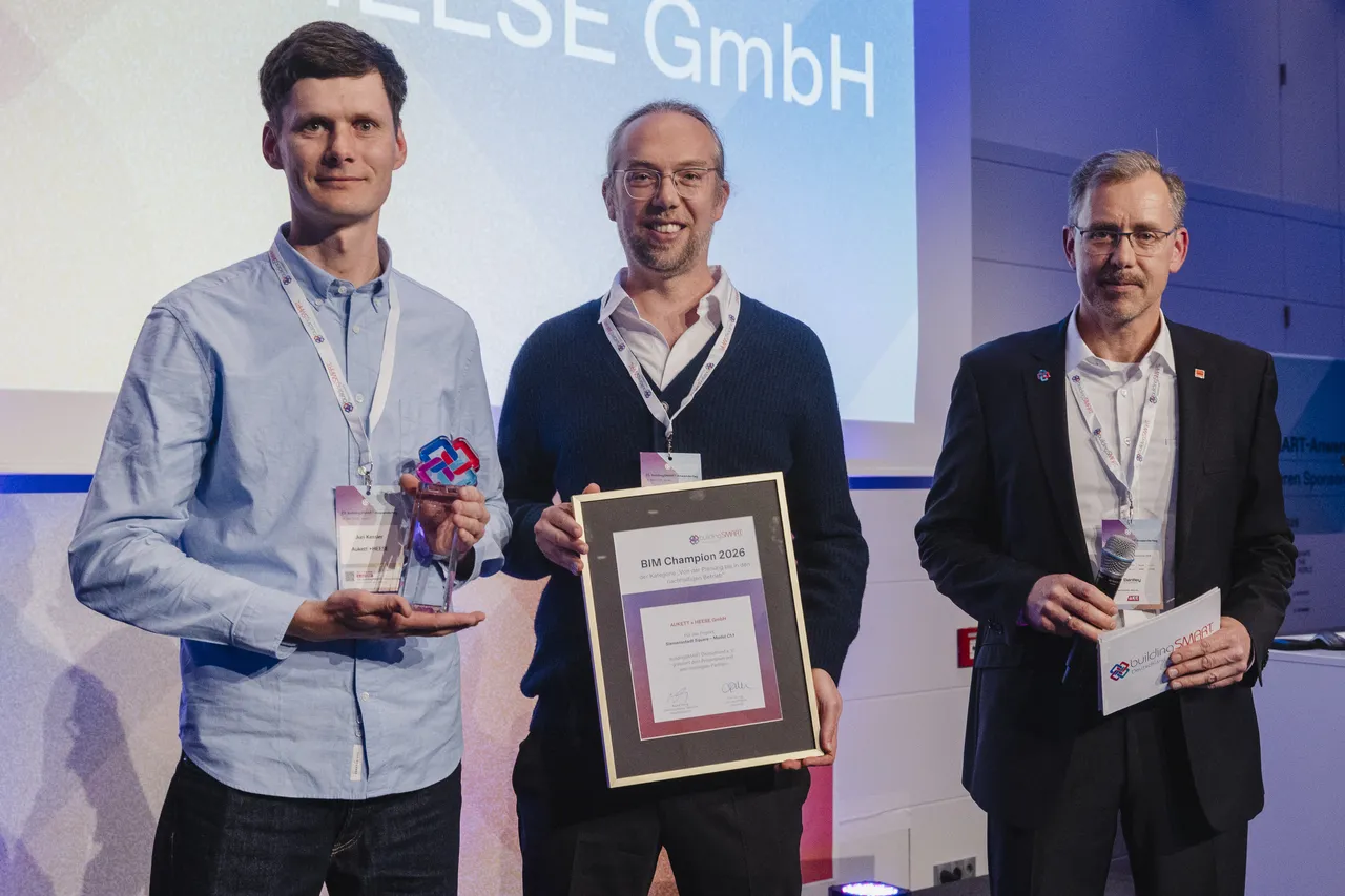 AUKETT + HEESE als „BIM Champion 2026“ ausgezeichnet