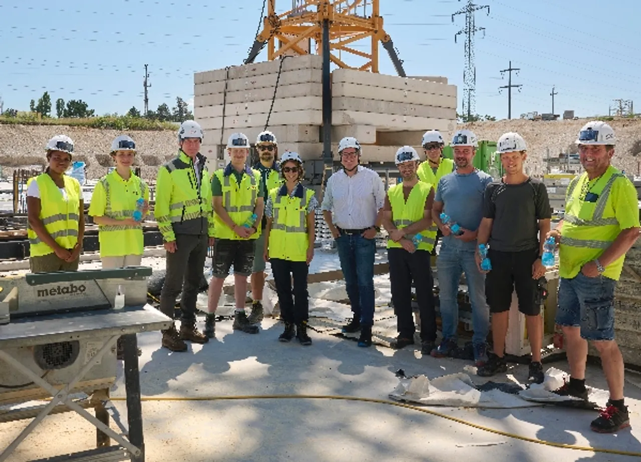 Baustelle Wasserbehälter Neusiedl