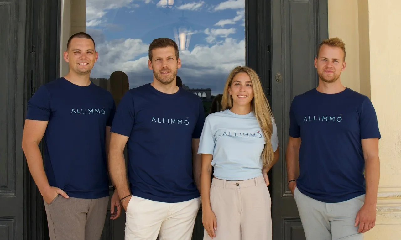 SearchPlace.ai Team: vlnr. IT-Experte Markus Hammerschmid, dann die Gründer Julian Wimmer, Vivienne Pour und Joshua Krick