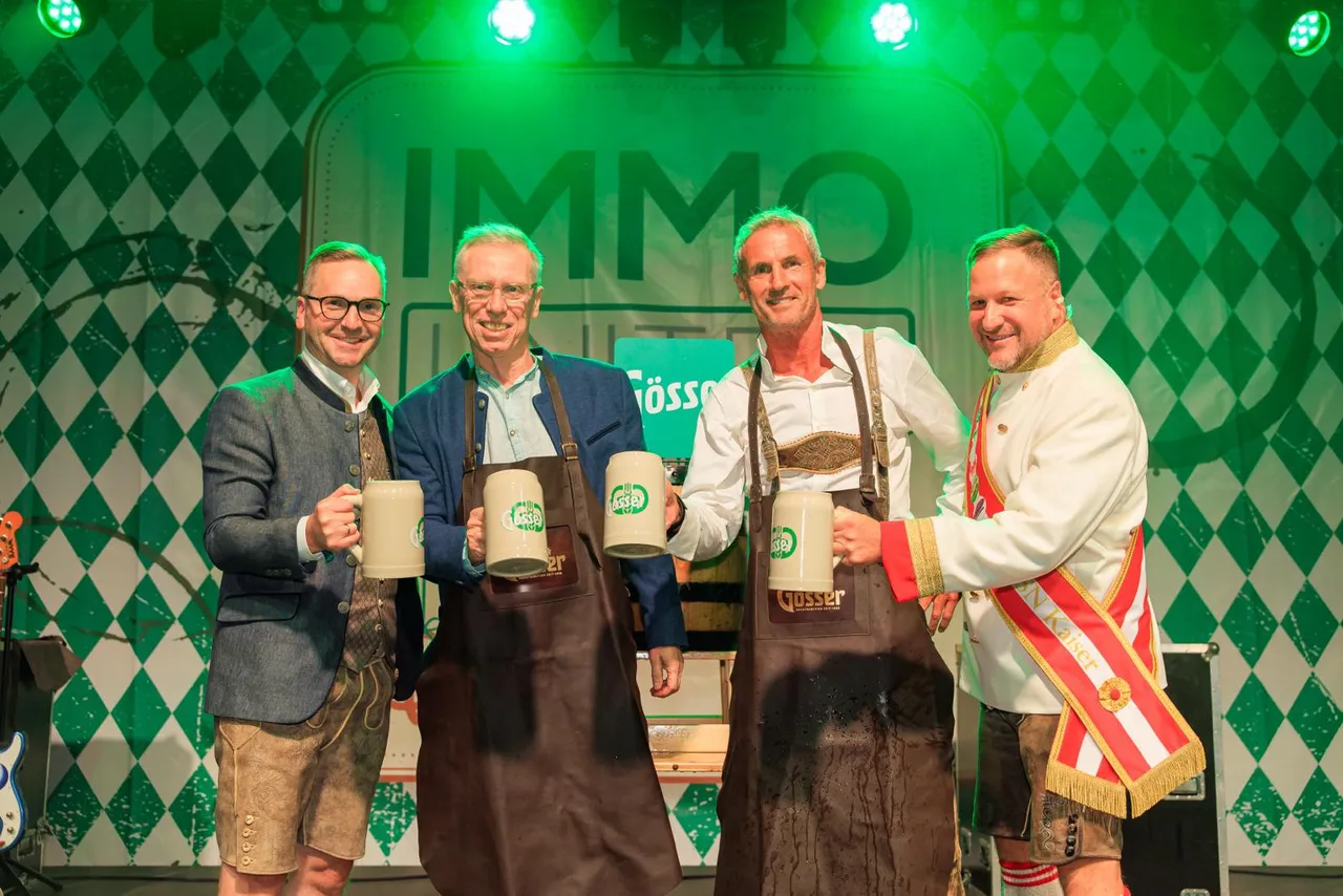 Roland Schmid, Eigentümer und Geschäftsführer IMMOunited GmbH / Peter Stöger / Michael Konsel / Johann Pittermann