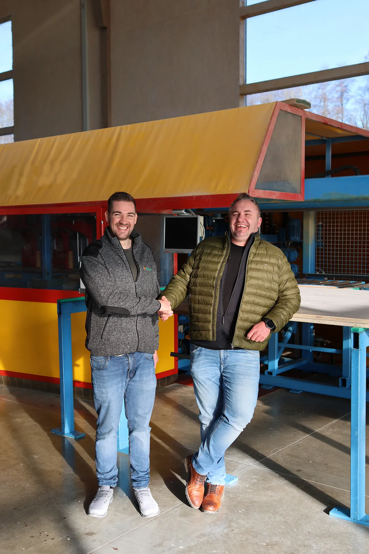 Tim Garschke (l.) und Christian Milz (r.), jetzt beide von Sohm Holzbau