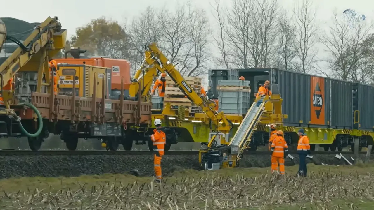Kabeltiefbau mit Flankenprofilierungsmaschine