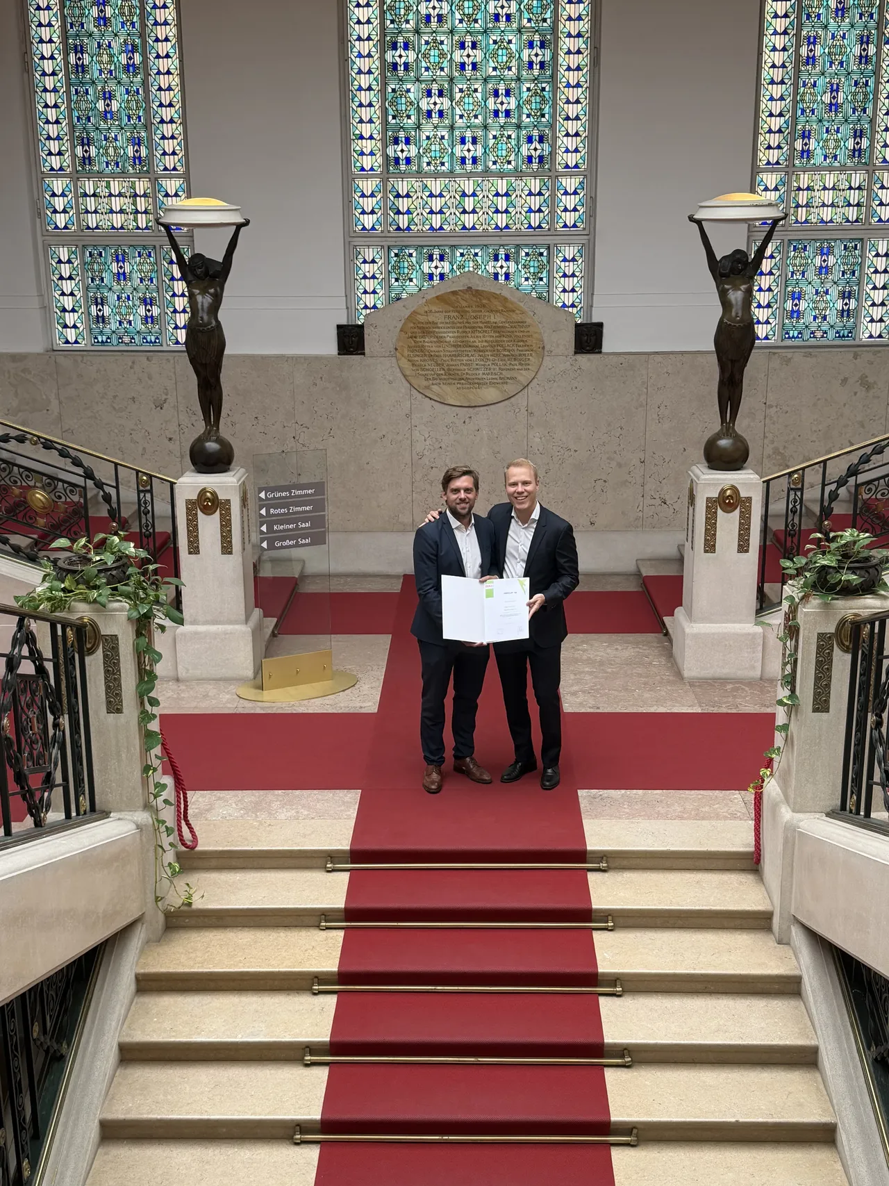 Gründer und CEO Kevin Bauer-Hentschke und COO Gabriel Brandstetter