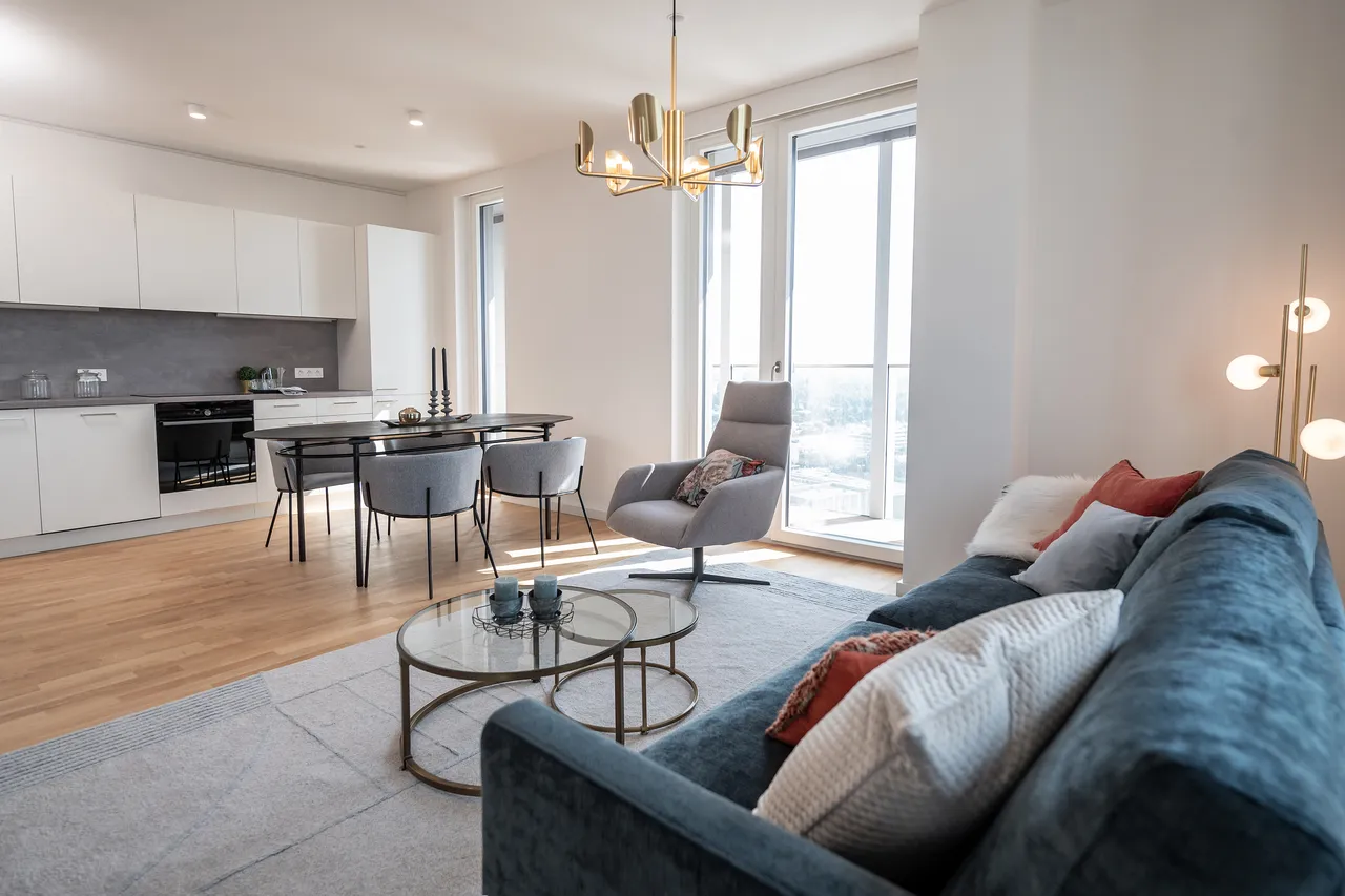 Musterwohnung Wohnraum VIENNA-TWENTYTWO