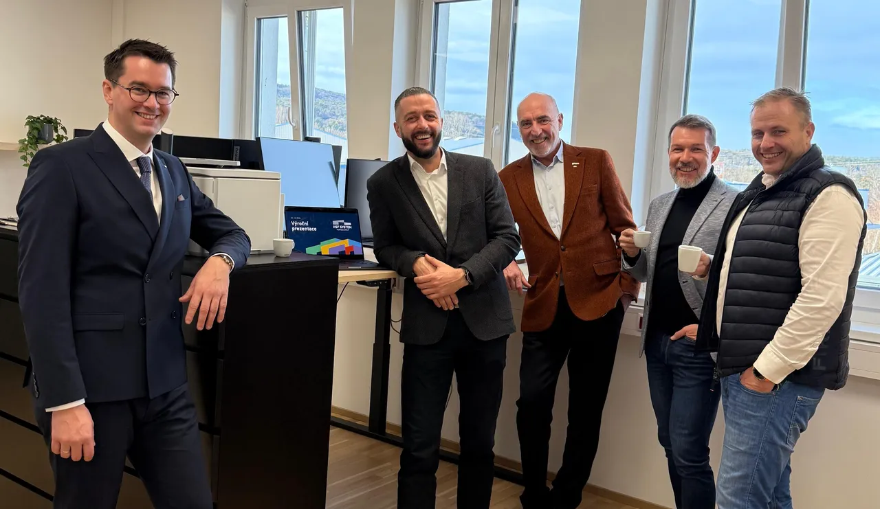 v.l.n.r.: Stefan Jansch, Tomáš Kosa, Jan Hasík, Tomáš Hess, Jan Vitvar