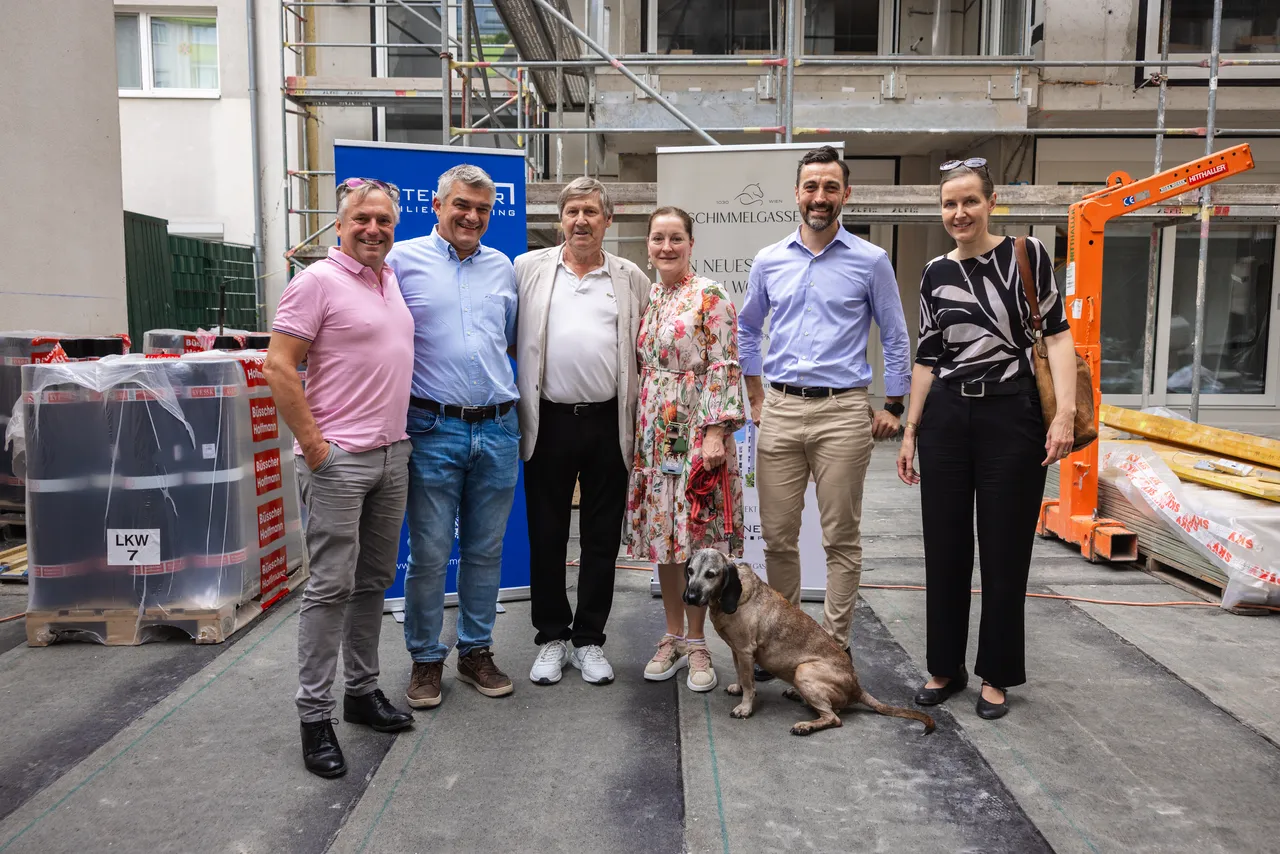 Gleichenfeier Wohnprojekt Schimmelgasse 5