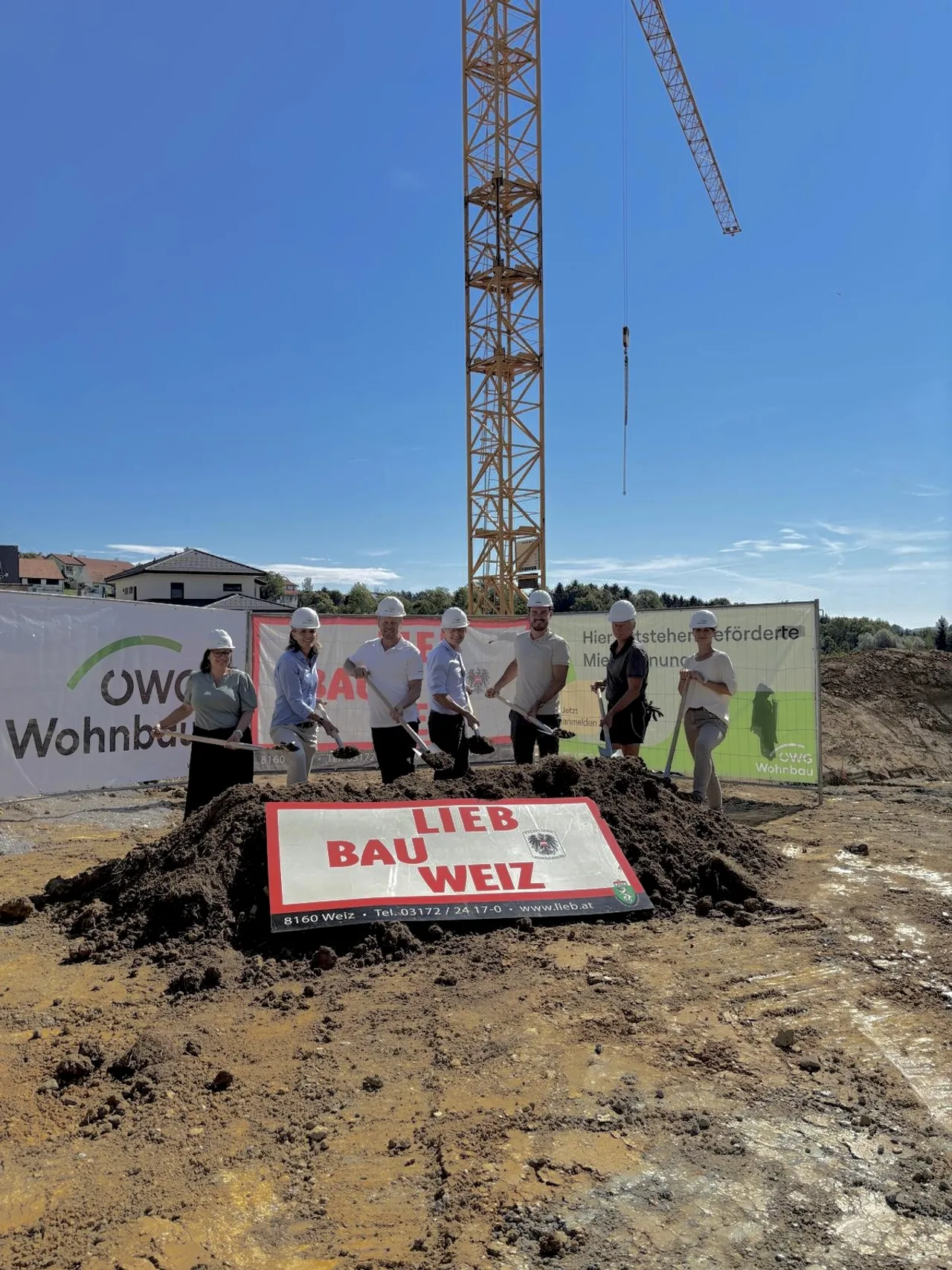 Spatenstich von ÖWG Wohnbau: 22 neue Wohnungen für Mortantsch