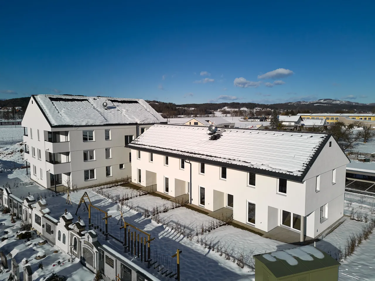 Fertiggestellte Gebäude in St. Johann im Saggautal.
