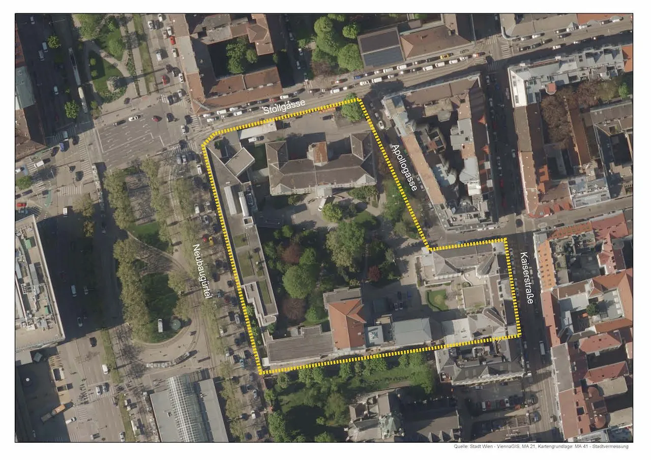 Ortho Sophienspital Abgrenzung Straßen