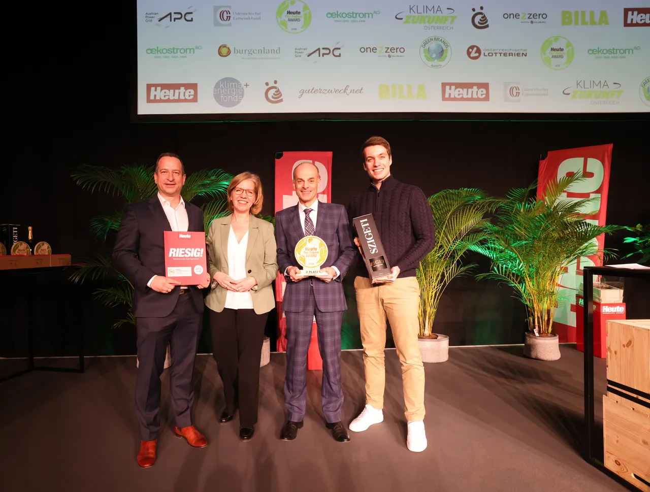 vlnr Philipp Rehulka, Leonore Gewessler, Ulrich Streibl, Chris Bernkopf