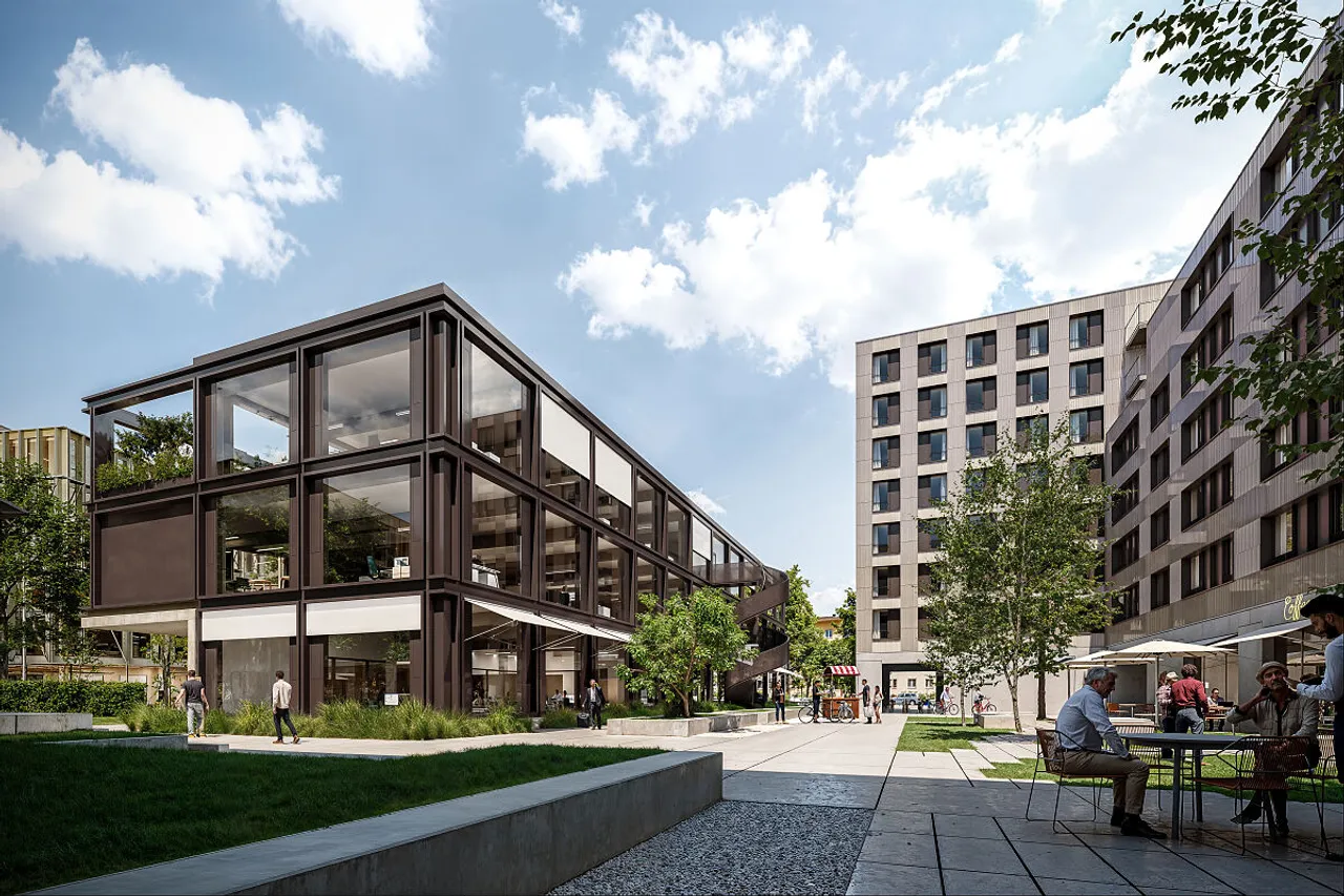 R&S Immobilienmanagement i10 Visualisierung Innenhof