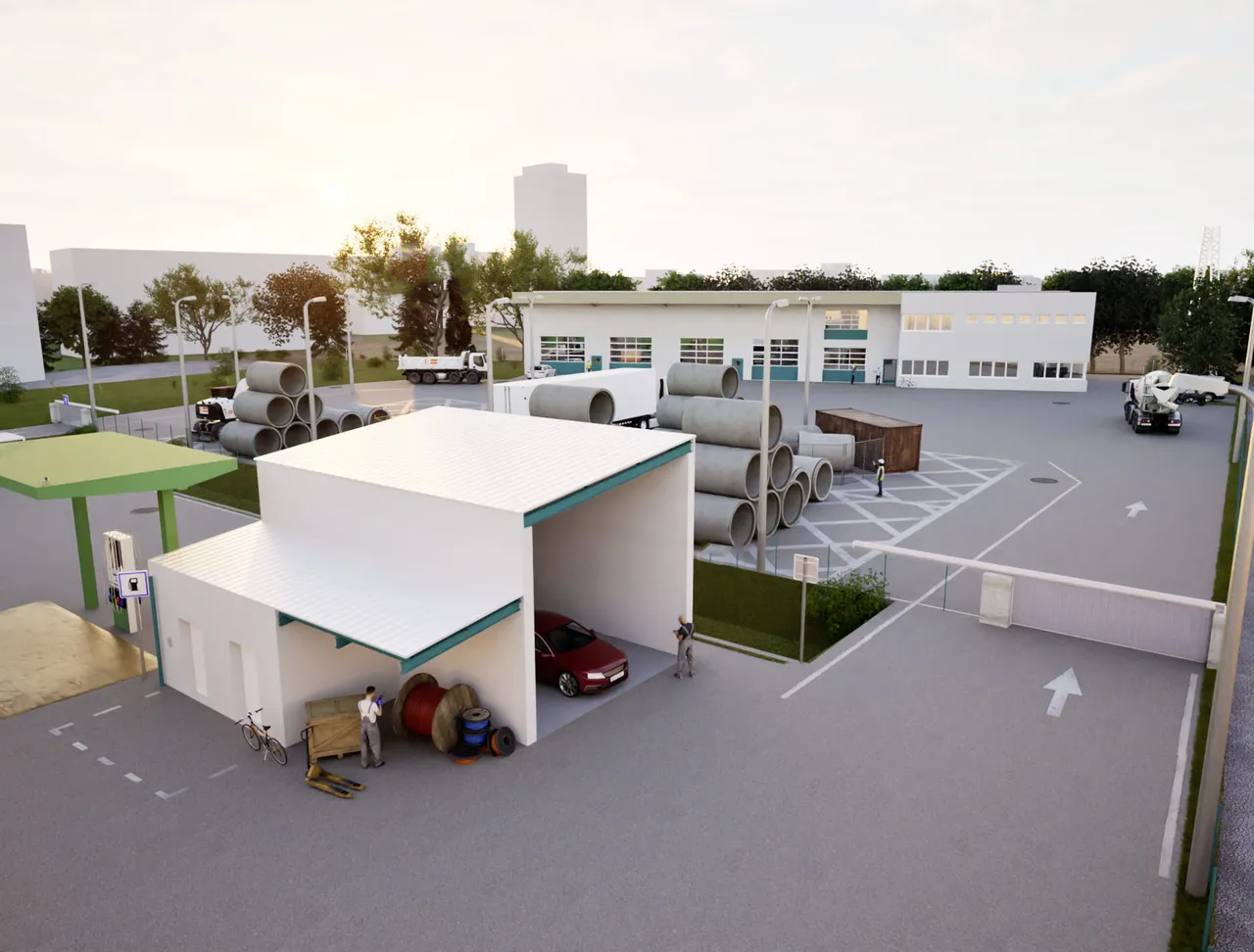 LEYRER + GRAF baut aus: Spatenstich für neues Bauhofgebäude in Schwechat