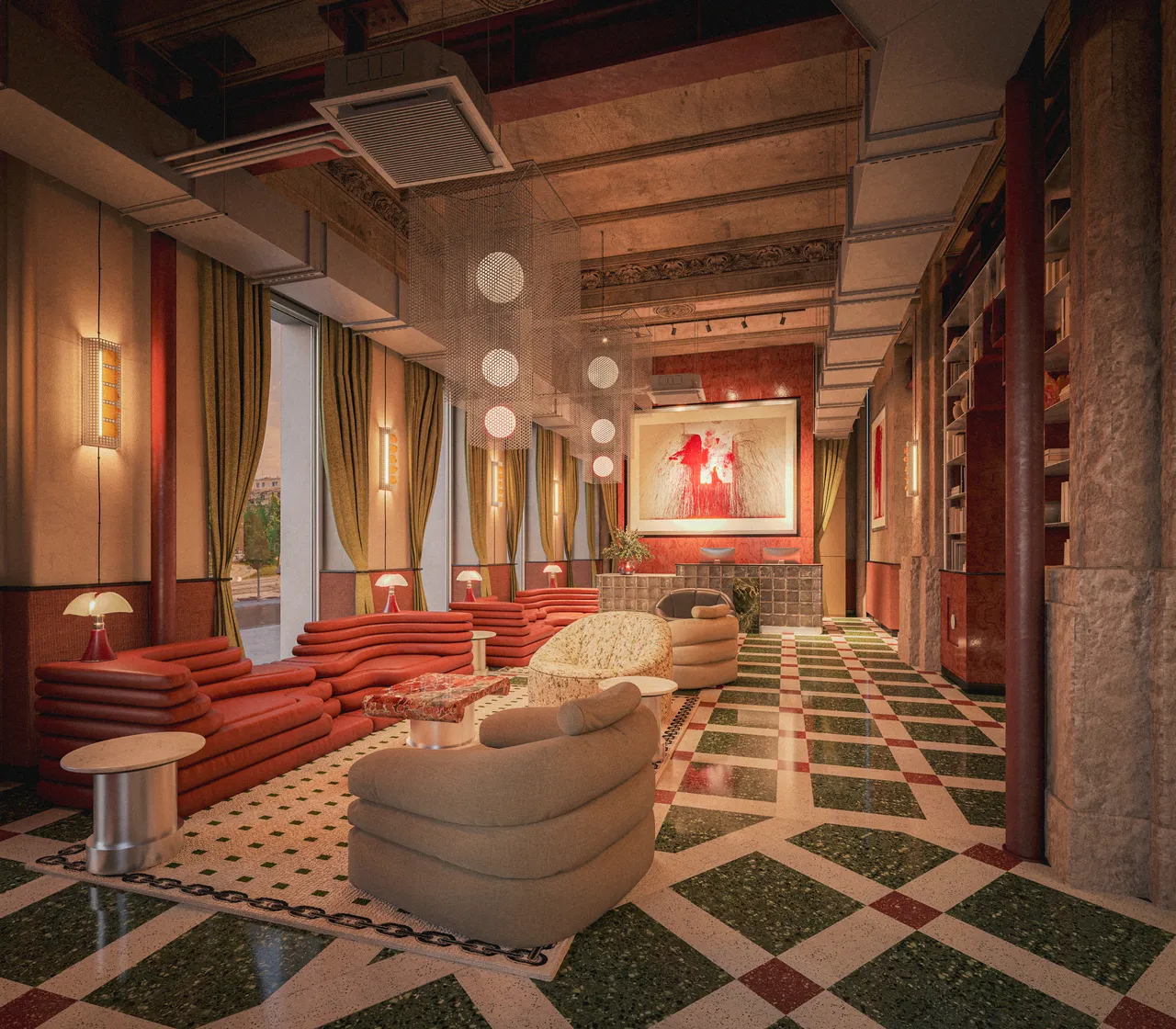 Rendering Lobby The Companion Vienna