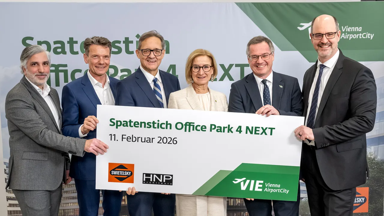 Flughafen Wien baut um 55 Mio. Euro neuen Office Park - Office Park 4 NEXT