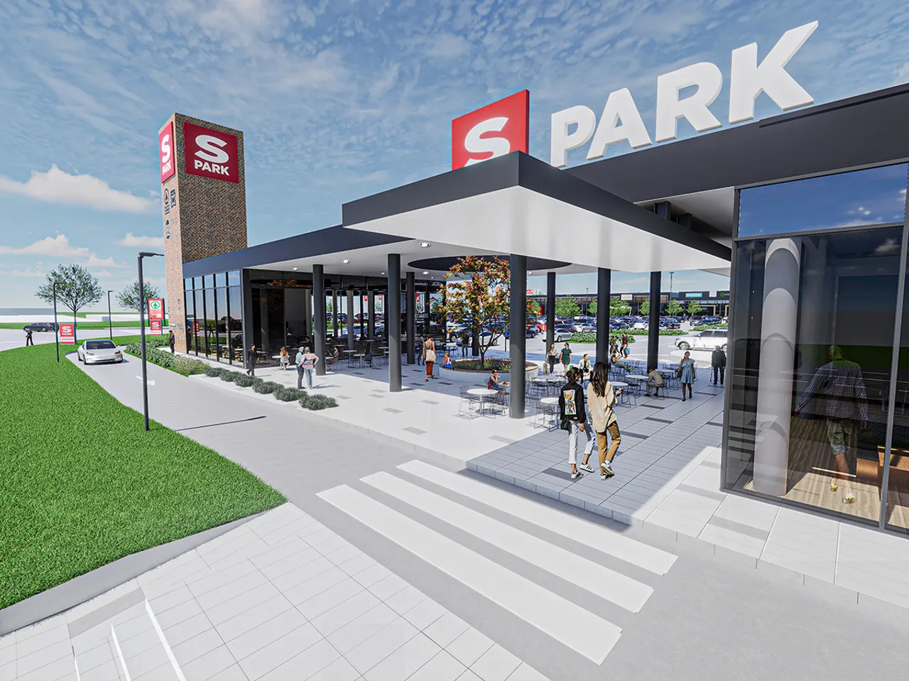 So wird der S-PARK Varaždin nach der geplanten Fertigstellung 2027 aussehen. Der Startschuss für den Bau ist am 18. August 2025 erfolgt.