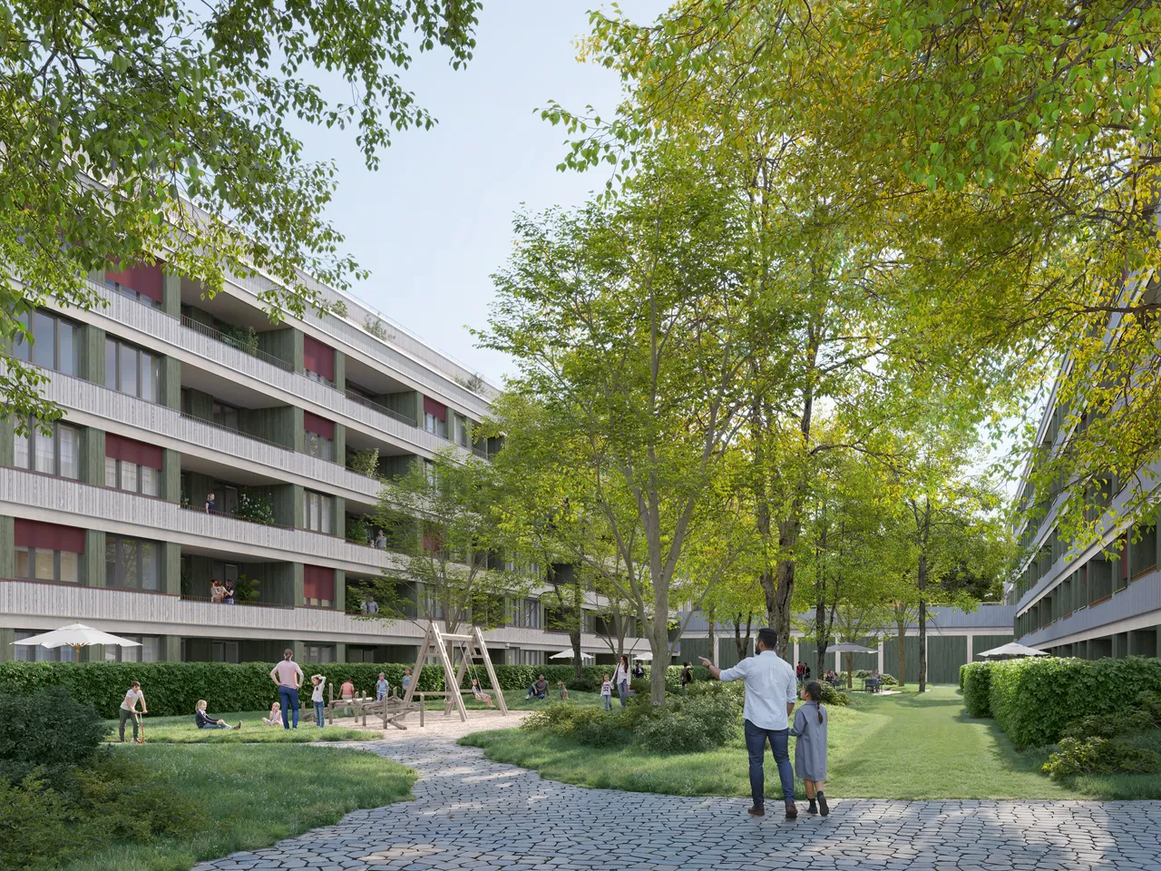 Urbanes Grün: Die Außenanlagen schaffen Lebensqualität