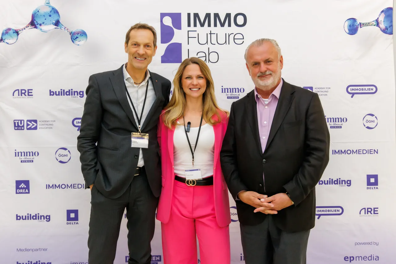 v.l.n.r. Geschäftsführer DELTA Holding Wolfgang Kradischnig, Veranstalterin und Geschäftsführerin epmedia Werbeagentur Iris Einwaller-Probst, Geschäftsführer ÖGNI Peter Engert