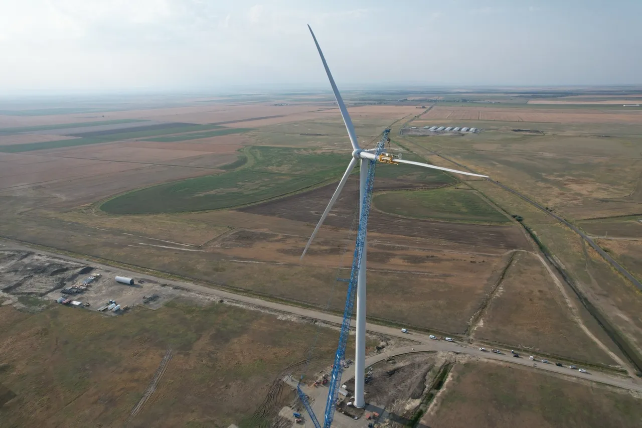 Der Windpark VIFOR nordöstlich von Bukarest