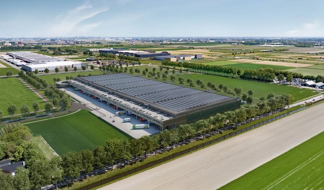 Visualisierung Logistikneubau in Schiphol, Niederlande