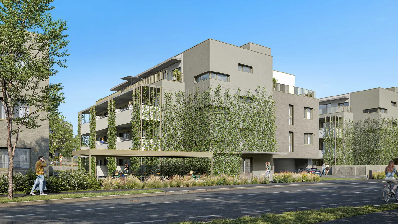 Dachgleiche für Wohnhausanlage am Fliegenspitz