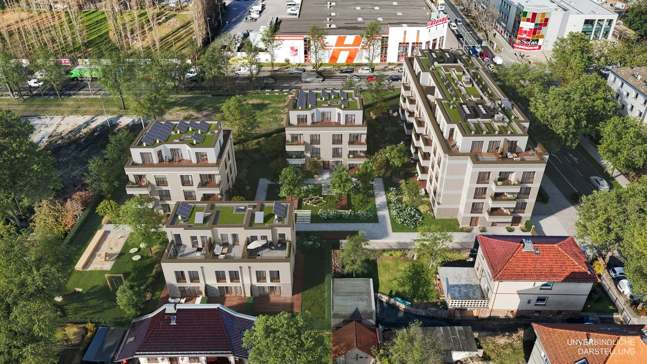 Unverbindliche Visualisierung Wohnprojekt Roelckestraße 111