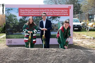 Neue Unterkunft für Stadtgärtner im Schweizergarten gestartet