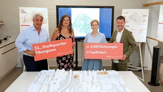 In Wien Donaustadt entsteht ein neues Stadtquartier