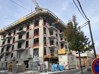 Baufortschritt beim Projekt ODO25 in Wien-Ottakring