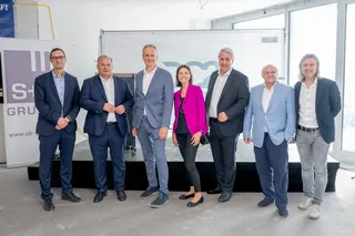 Gleichenfeier beim DC2 in der Donaustadt