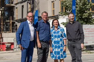 IFA feiert Dachgleiche beim ersten Bauabschnitt der „Baumstadt Floridsdorf“