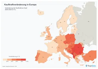 Kaufkraft in Europa: Osteuropa holt kräftig auf