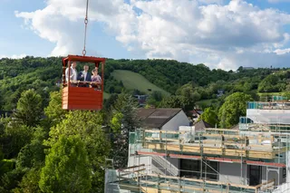 Glorit Gleichenfeier in Strebersdorf: Wohnen im Grünen mit Blick auf die Weinhügel
