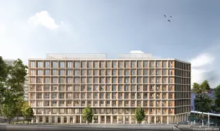 Baustart für Holz-Hybrid-Bürogebäude "Anchor"