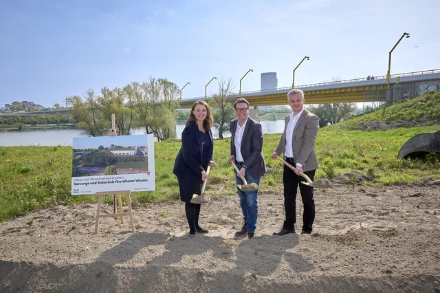 Bau des neuen Trinkwasserwerks auf der Donauinsel startet