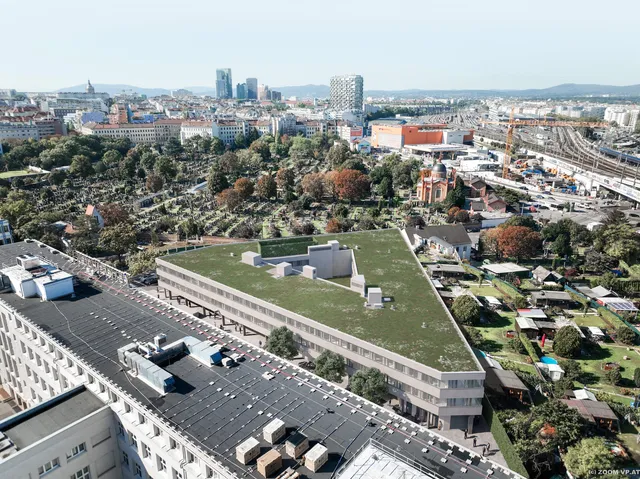Dachgleiche für Sicherheitszentrum in Wien Favoriten