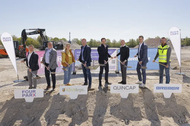 Spatenstich: Beginn der Bauarbeiten für den Gewerbepark München-Kirchheim