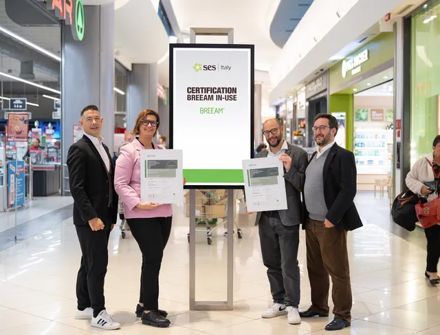 SES erhält BREEAM In-Use „Very Good“ für zwei Shopping-Center in Padua