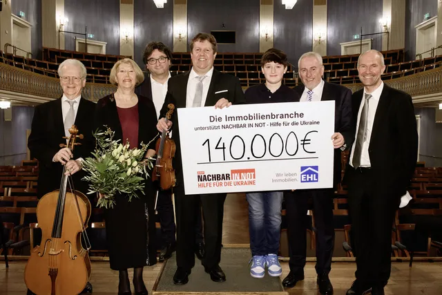 EHL-Benefizkonzert: 140.000 Euro für NACHBAR IN NOT - Hilfe für die Ukraine