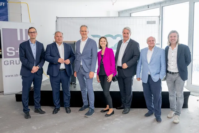 Gleichenfeier beim DC2 in der Donaustadt